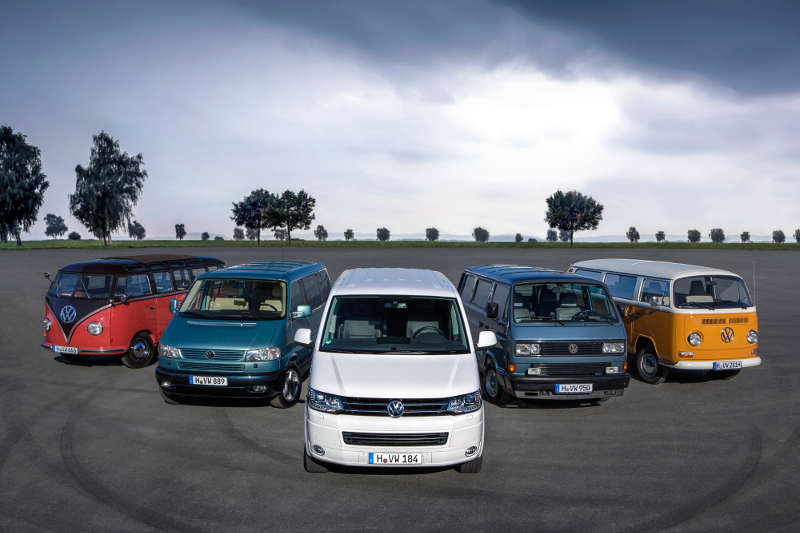 Die Geschichte des VW Bulli (T1 bis T6)