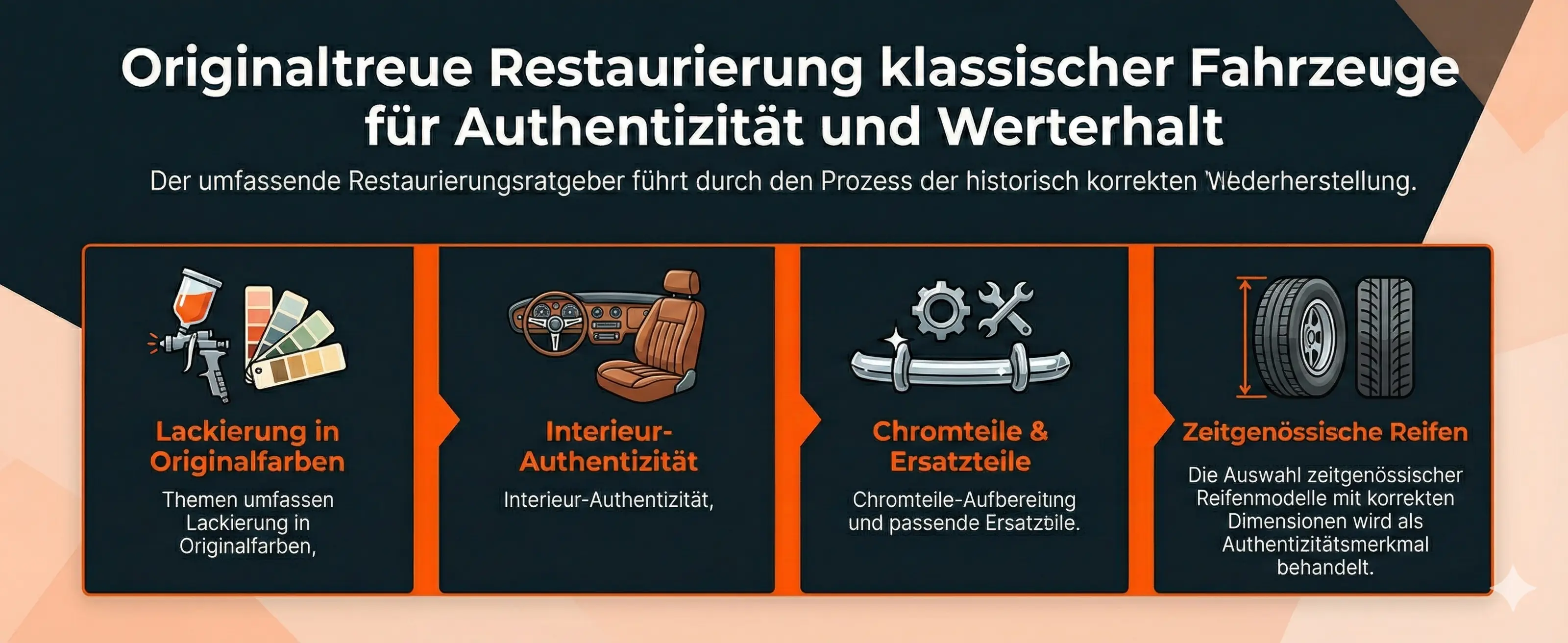 Originaltreue Restaurierung klassischer Fahrzeuge