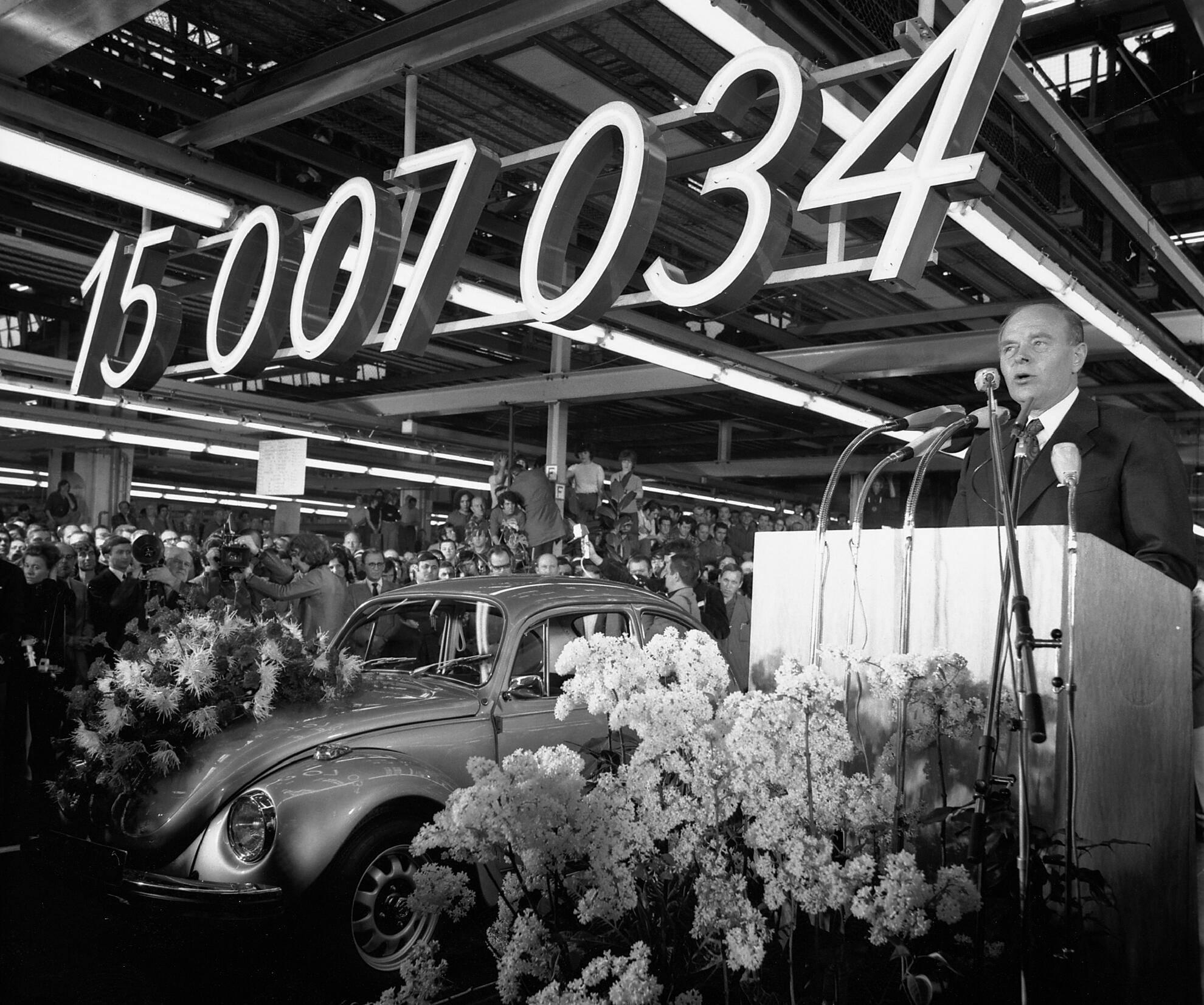 1972,  VW Käer: 15.007.034 gebaute Exemplare 