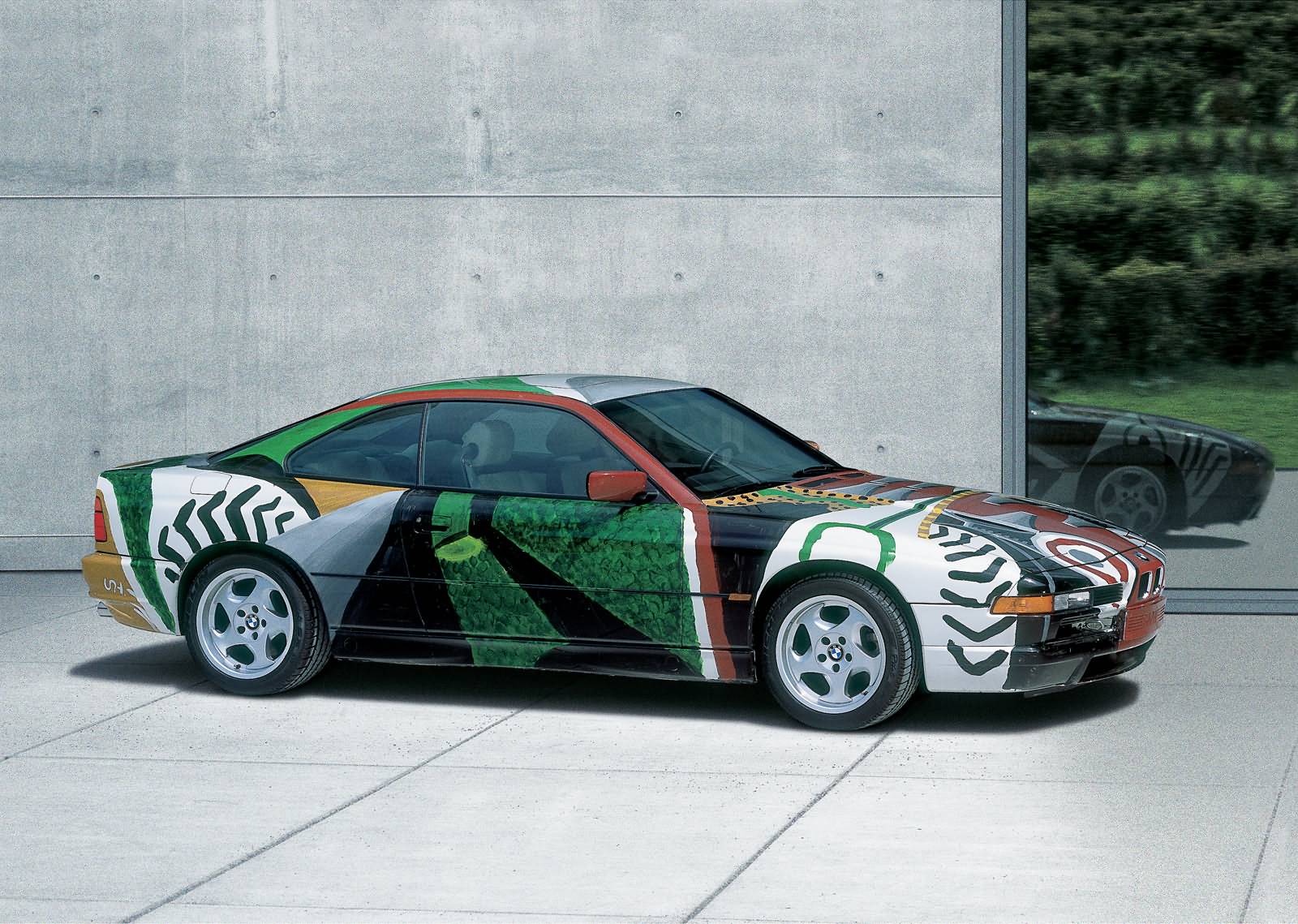 Hockney`s Kunstwerk ein BMW 850 CSi