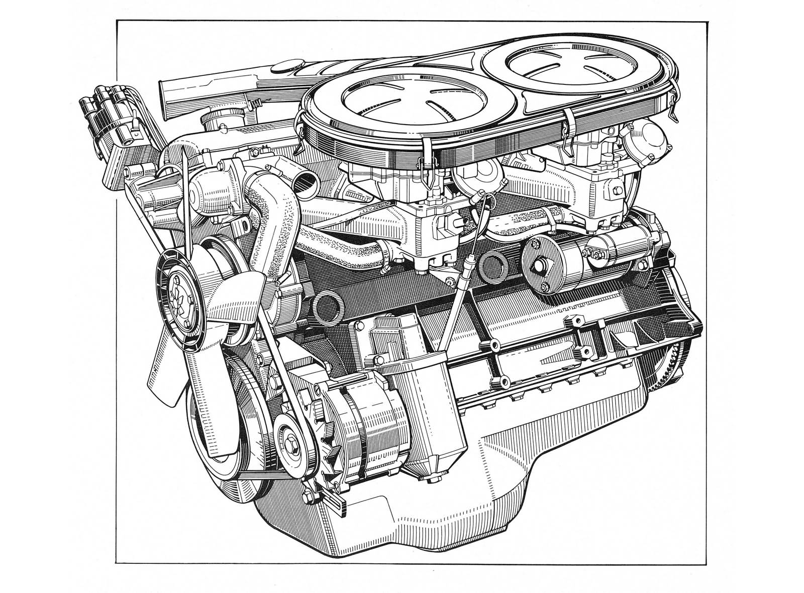 1968 - BMW 2500 Motor, berühmt für seinen Turbinenartigen Lauf
