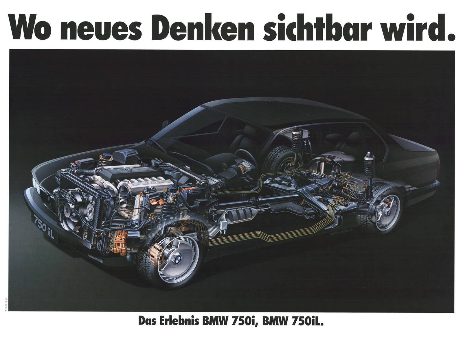 BMW 750i, erster Zwölfzylinder in der Nachkriegszeit