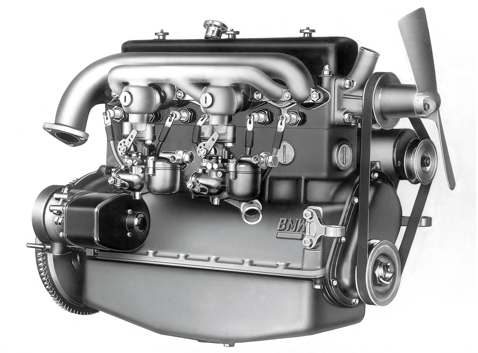 Der erste Sechszylinder-Motor feiert 1933 im BMW 303 seine Premiere